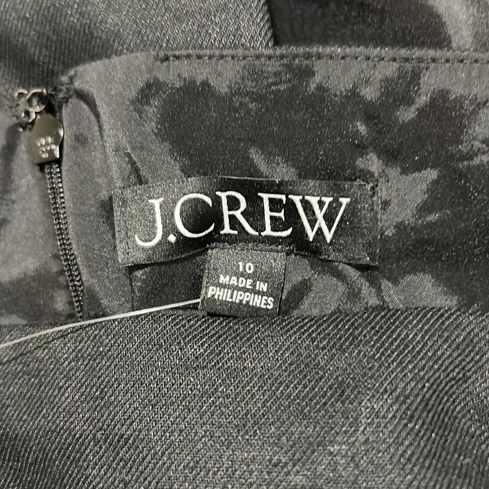 J.crew Colleen Stretch linen-blend sheath dress in Black NWT size 10 - Picture 11 of 14